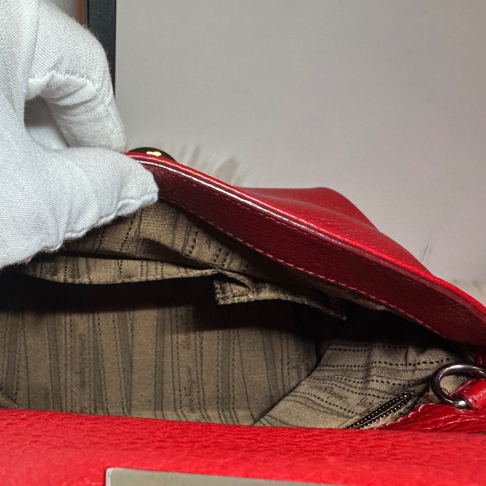 Salvatore Ferragamo Grained Calfskin Sofia Satchel - Picture 7 of 12